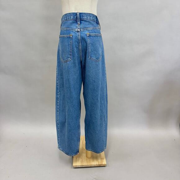 Abercrombie & Fitch Heavyweight Rigid Mid Rise Barrel Jean Medium Wash Sz 8/29 - Picture 4 of 16